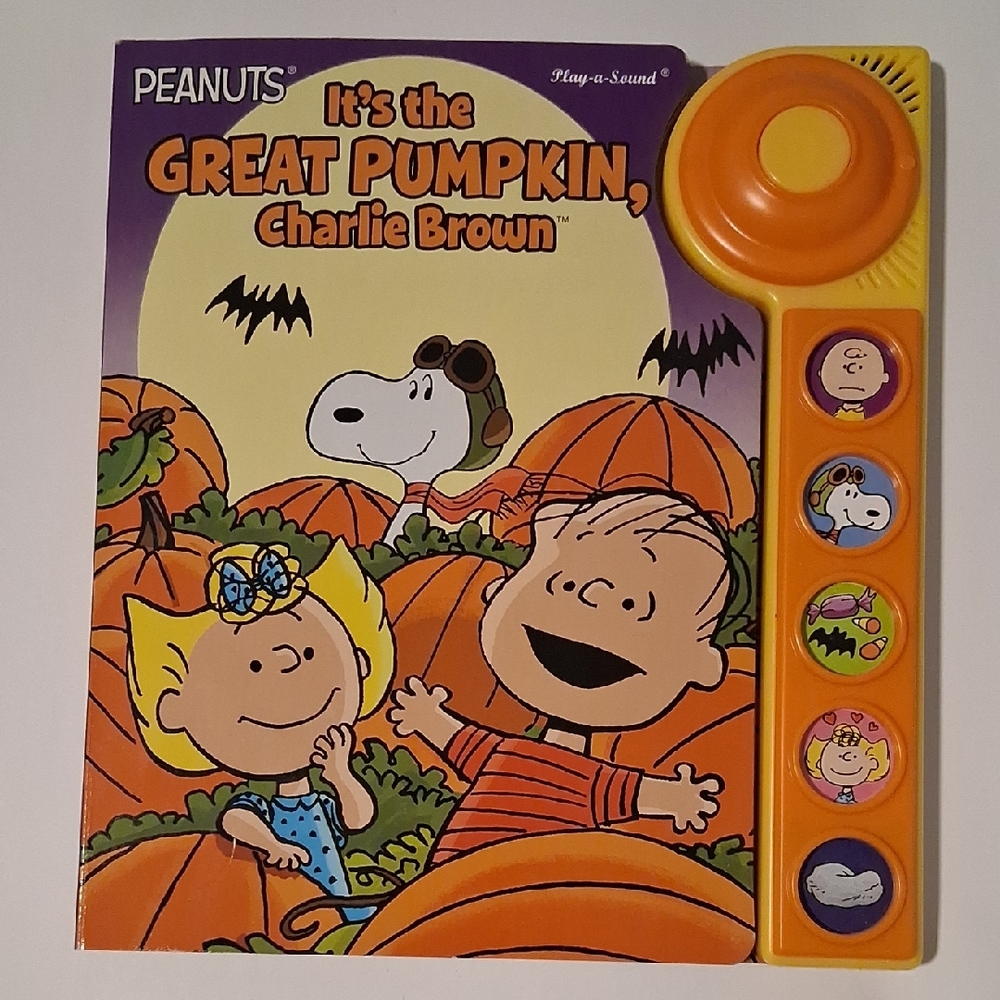 Peanuts It's The Great Pumpkin Charlie Brown Play-a-Sound Halloween Book